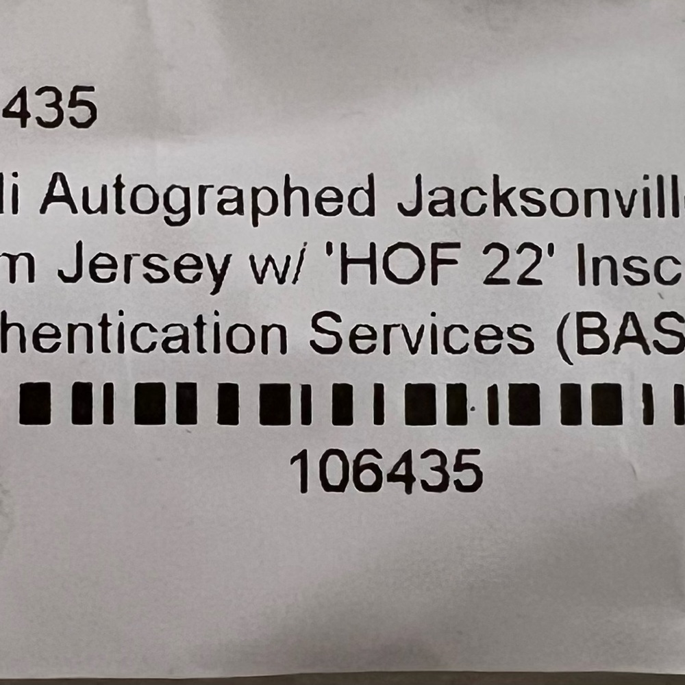 Tony Boselli HOF Autographed/Signed Jersey Beckett COA Jacksonville Jaguars XL - Picture 11 of 11